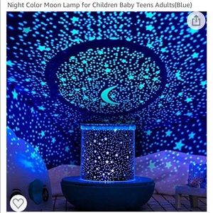 Remote control starry sky (etc) projector/nightlight for whole room. Used once
